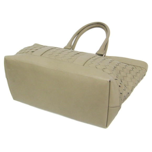 BOTTEGA VENETA Green Leather Intrecciato Tote Bag - Picture 2 of 15